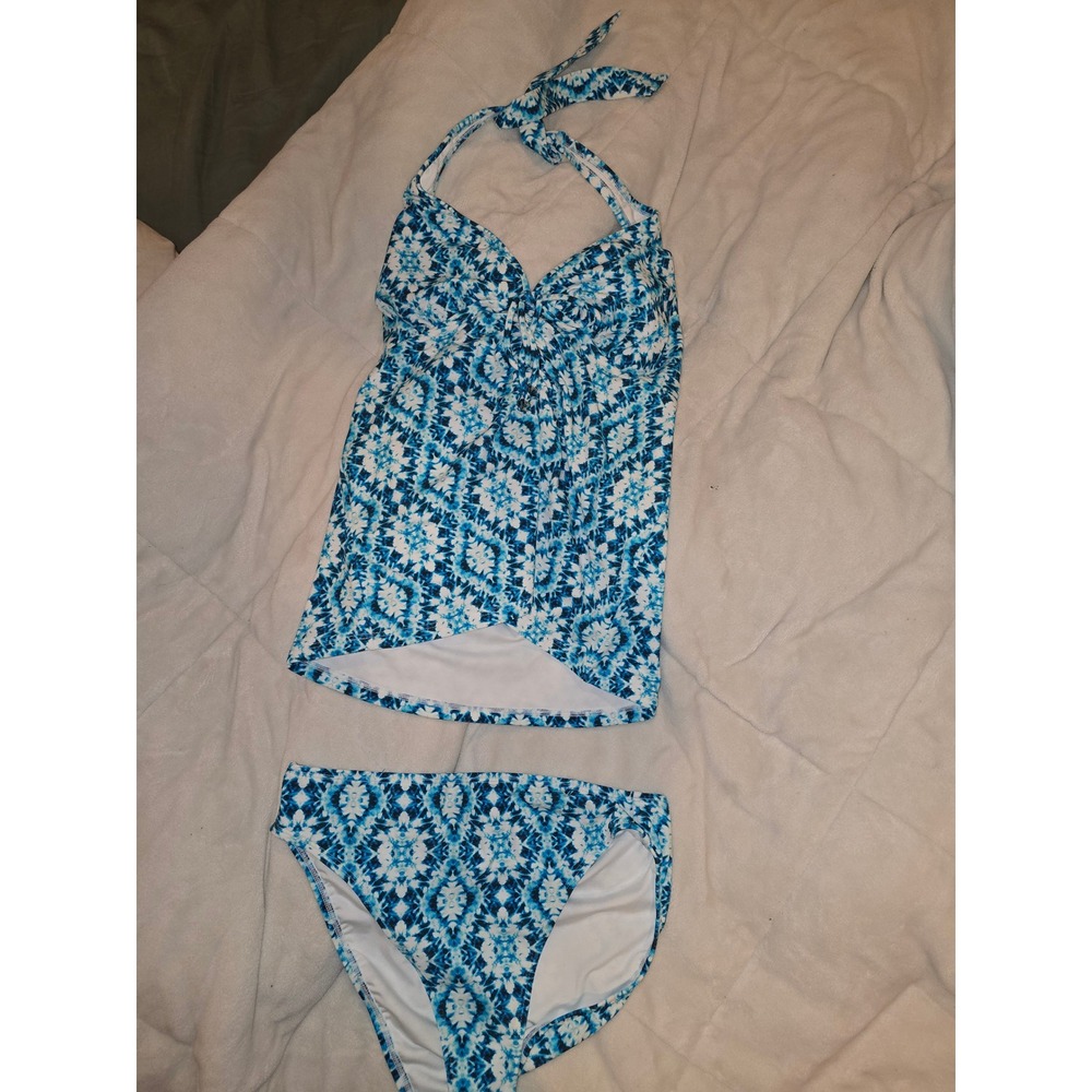Sicily Halter Tankini Top - Shibori Tiles by Venus size 10 new with tags - Picture 7 of 11